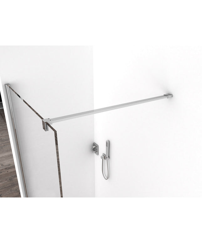 Wiesbaden Comfort inloopdouche 110 x 200 cm helder glas chroom - detailfoto | Schwertz & Co