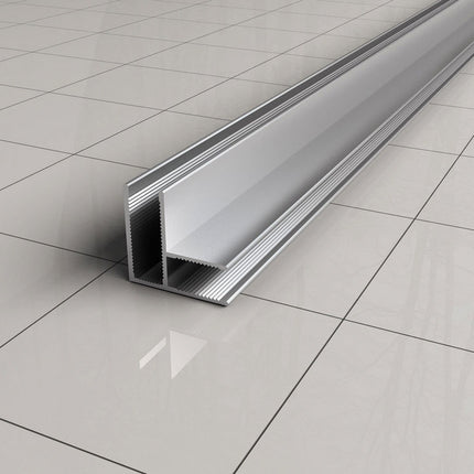 Wiesbaden Slim hoekprofiel douchewand 200 cm chroom | Schwertz & Co