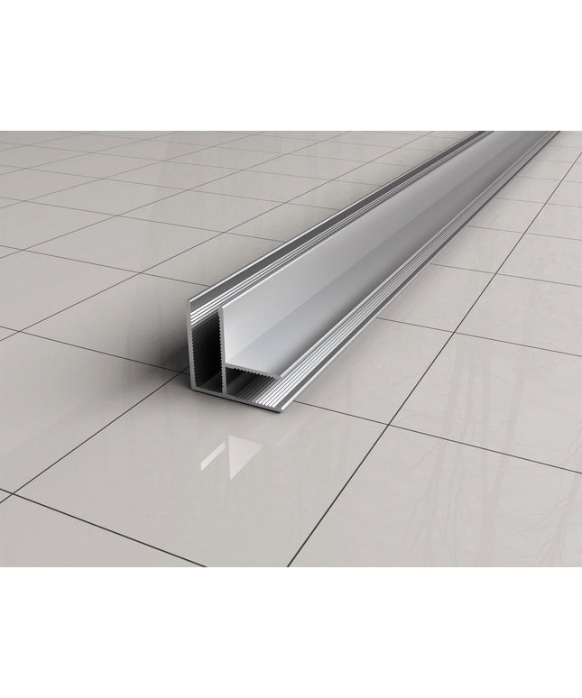 Wiesbaden Slim profilé d'angle paroi de douche 200 cm chromé | Schwertz & Co