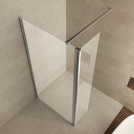 Wiesbaden Comfort zijwand draaibaar 40 cm helder glas chroom - sfeerfoto | Schwertz & Co