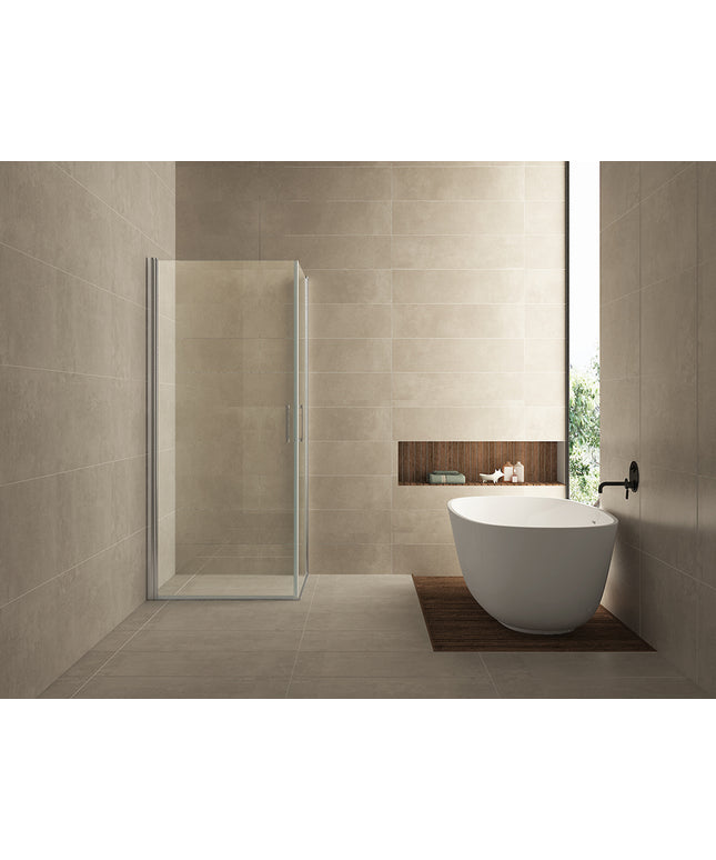 Wiesbaden Salone douchecabine met 2 draaideuren 100 x 100 x 200 cm chroom | Schwertz & Co