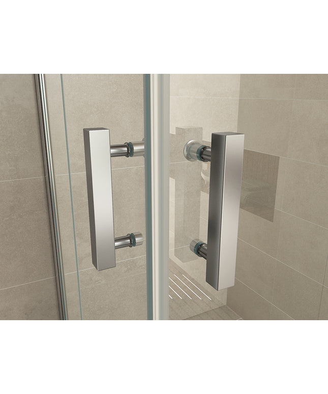 Wiesbaden Double hoekinstap douchecabine 90 cm chroom - sfeerfoto | Schwertz & Co