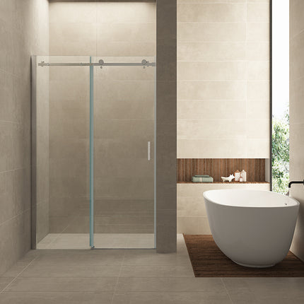 Wiesbaden Slide schuifbare nisdeur 120 x 200 cm chroom | Schwertz & Co
