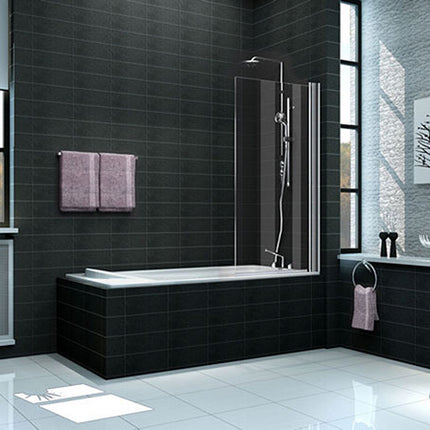 Wiesbaden Palmo badwand draaibaar nano helder glas chroom | Schwertz & Co