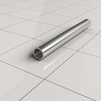 Wiesbaden stabilisatiestang met plafondbevestiging rond 100 cm chroom - montagedetail | Schwertz & Co