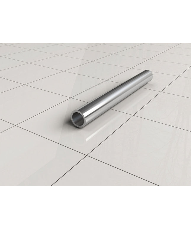 Wiesbaden stabilisatiestang met plafondbevestiging rond 100 cm chroom - montagedetail | Schwertz & Co