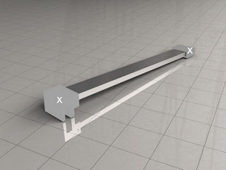 Wiesbaden losse stabilisatiestang 120 cm chroom - detailfoto | Schwertz & Co