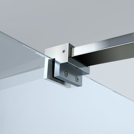 Wiesbaden glaskoppeling haaks stabilisatiestang chroom | Schwertz & Co