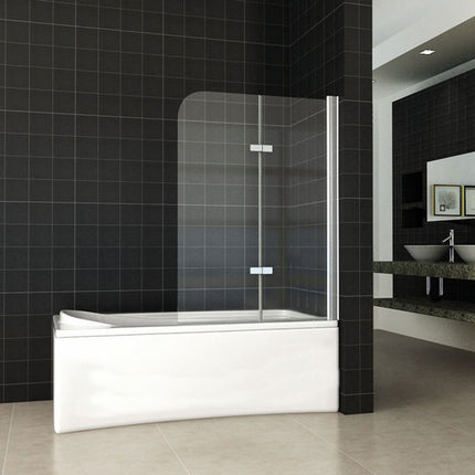 Wiesbaden Cinco badwand draaibaar 100 x 140 cm helder glas chroom | Schwertz & Co