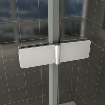 Wiesbaden Cinco badwand draaibaar 100 x 140 cm helder glas chroom - productfoto | Schwertz & Co