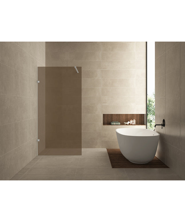 Wiesbaden Less glasplaat 80 cm nano vintage brons glas | Schwertz & Co