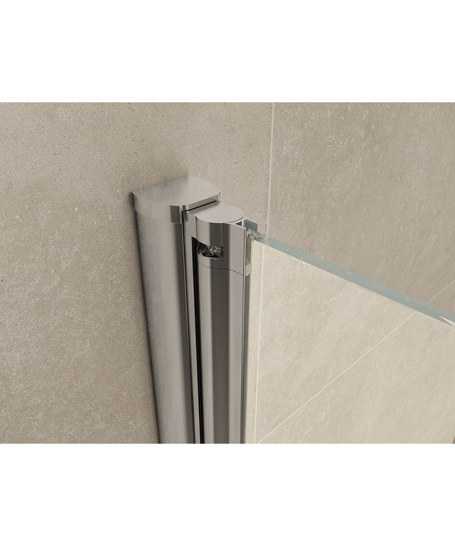 Wiesbaden Comfort zijwand draaibaar 40 cm helder glas chroom - sfeerfoto | Schwertz & Co