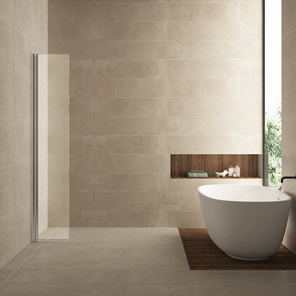 Wiesbaden Comfort zijwand draaibaar 40 cm helder glas chroom | Schwertz & Co