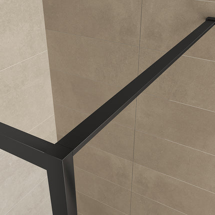 Wiesbaden Maaz inloopdouche met raster 120 x 200 cm mat zwart - detailfoto raster | Schwertz & Co