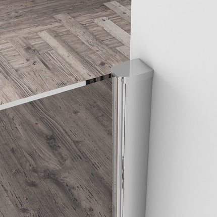 Wiesbaden Comfort inloopdouche 80 x 200 cm rookglas chroom - sfeerfoto | Schwertz & Co