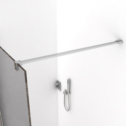 Wiesbaden Comfort inloopdouche 90 x 200 cm rookglas chroom - detailfoto | Schwertz & Co