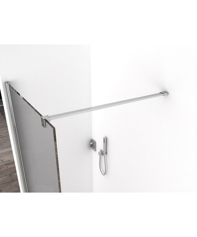Wiesbaden Comfort inloopdouche 120 x 200 cm rookglas chroom - detailfoto | Schwertz & Co