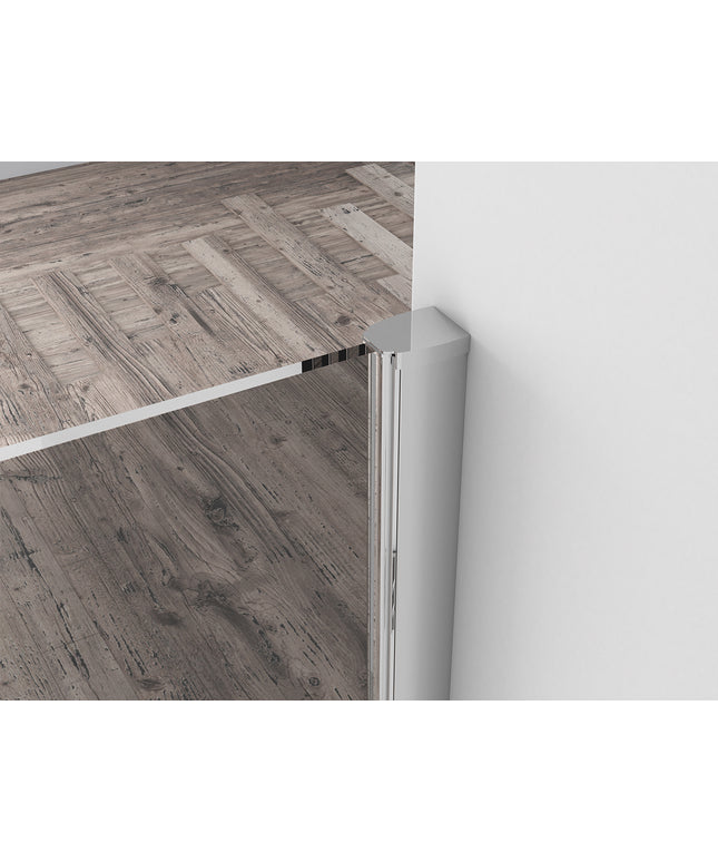 Wiesbaden Comfort inloopdouche 120 x 200 cm rookglas chroom - sfeerfoto | Schwertz & Co