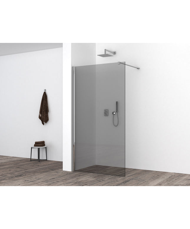 Wiesbaden Comfort inloopdouche 120 x 200 cm rookglas chroom | Schwertz & Co