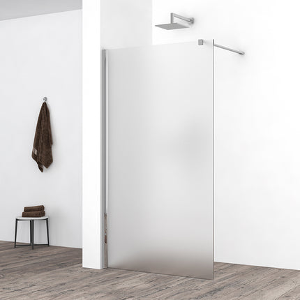 Wiesbaden Comfort inloopdouche 90 x 200 cm melkglas chroom | Schwertz & Co