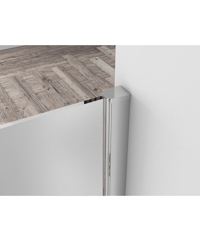 Wiesbaden Comfort inloopdouche 100 cm melkglas chroom - sfeerfoto | Schwertz & Co