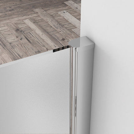 Wiesbaden Comfort inloopdouche 120 x 200 cm melkglas chroom - sfeerfoto | Schwertz & Co