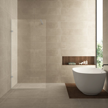 Wiesbaden Less glasplaat inloopdouche 120 x 200 cm helder glas | Schwertz & Co