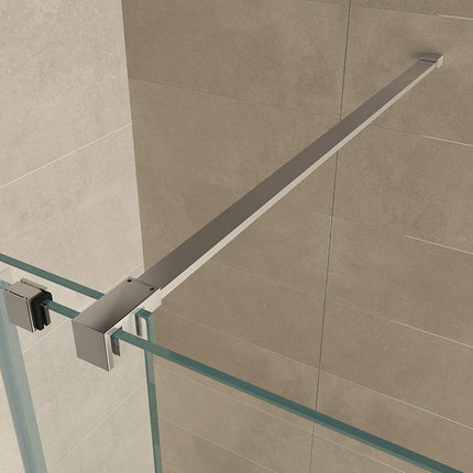 Wiesbaden Rolso verleng inloopdouche 100 x 200 cm helder glas chroom - sfeerfoto | Schwertz & Co