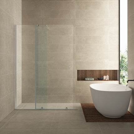 Wiesbaden Rolso verleng inloopdouche 100 x 200 cm helder glas chroom | Schwertz & Co
