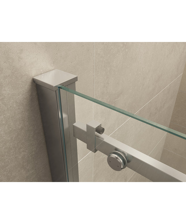 Wiesbaden Slide nis schuifdeur 160 cm chroom - detailfoto profiel | Schwertz & Co