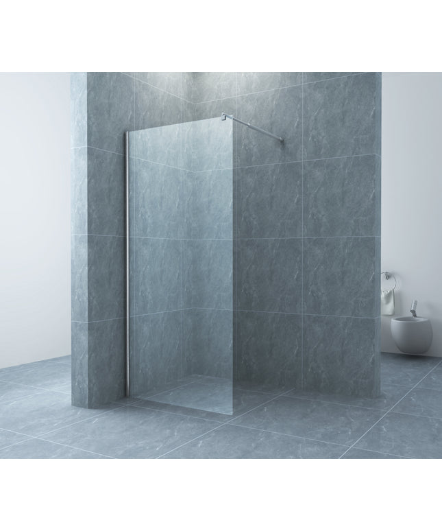 Xellanz Cerra Eco inloopdouche zijwand 90 x 195 cm helder glas chroom | Schwertz & Co