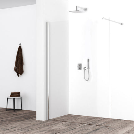 Xellanz Eco inloopdouche 120 x 200 cm helder glas chroom | Schwertz & Co