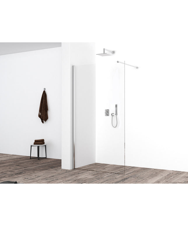 Xellanz Eco inloopdouche 100 x 220 cm helder glas chroom | Schwertz & Co