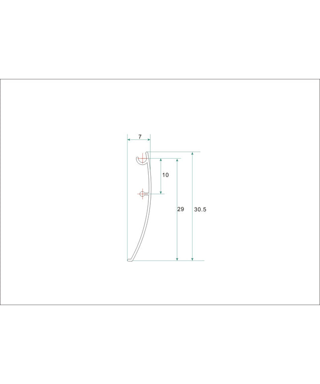 Xellanz Eco bande de recouvrement profilé mural 200 cm aluminium | Schwertz & Co
