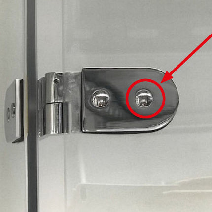 Wiesbaden afdekdopje scharnier douchecabine chroom - detailfoto | Schwertz & Co