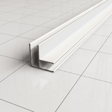 Wiesbaden Slim hoekprofiel douchewand 200 cm mat wit | Schwertz & Co