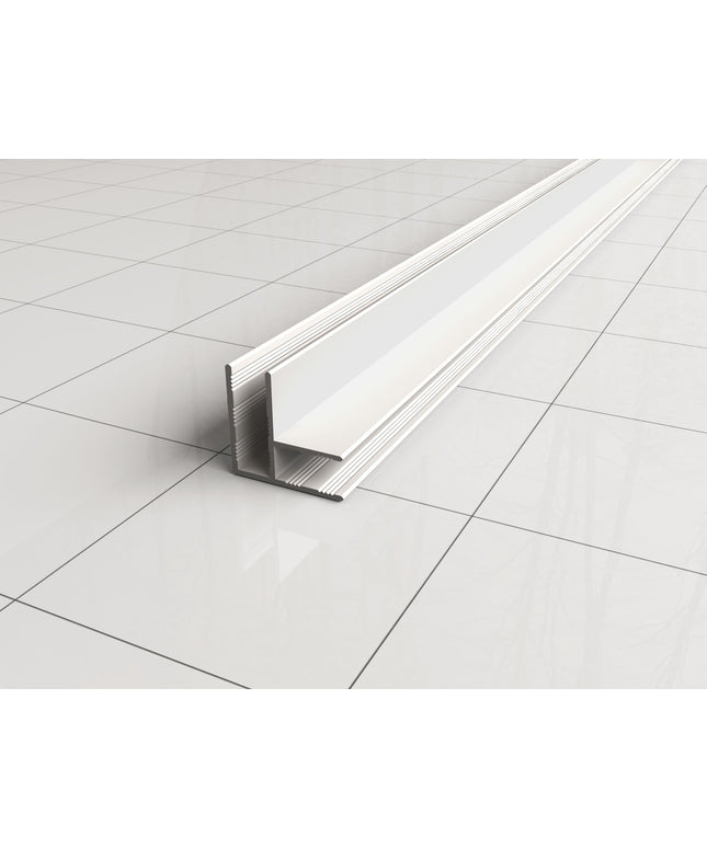 Wiesbaden Slim profilé d'angle paroi de douche 200 cm blanc mat | Schwertz & Co