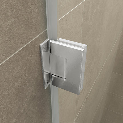 Wiesbaden Less scharnierset en greep profielloze nisdeur chroom - detailfoto | Schwertz & Co