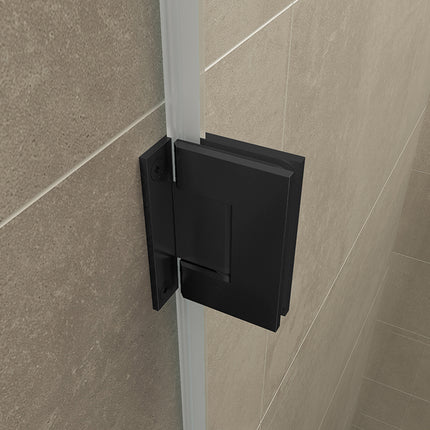 Wiesbaden Less scharnierset en greep mat zwart - detailfoto | Schwertz & Co