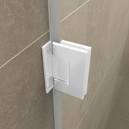 Wiesbaden Less scharnierset en greep mat wit - detailfoto | Schwertz & Co