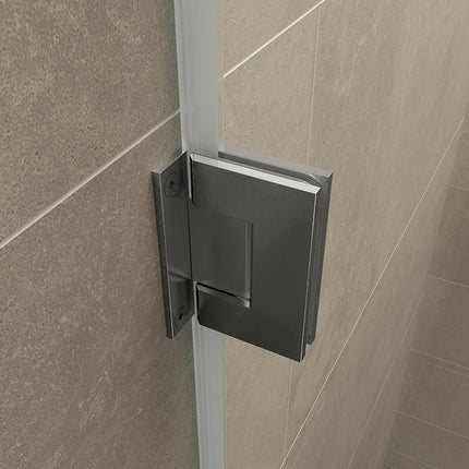 Wiesbaden Less scharnierset met greep gunmetal - detailfoto | Schwertz & Co