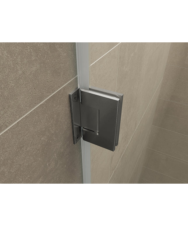 Wiesbaden Less scharnierset met greep gunmetal - detailfoto | Schwertz & Co