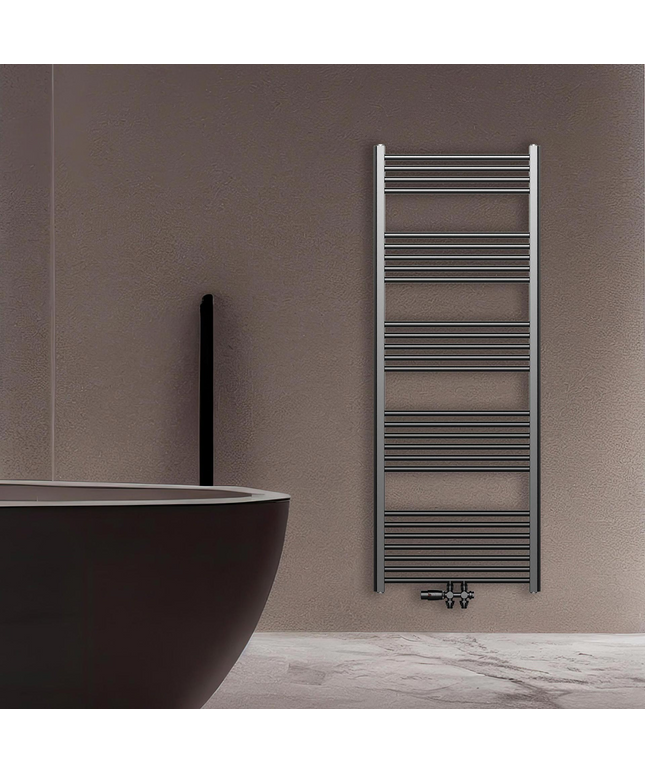 Belrad Bathroom Radiator 1800x500mm - Chrome - Middle connection - 575W