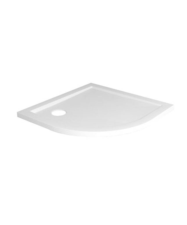 Wiesbaden receveur de douche quart de rond 90 x 90 x 4 cm acrylique blanc brillant | Schwertz & Co