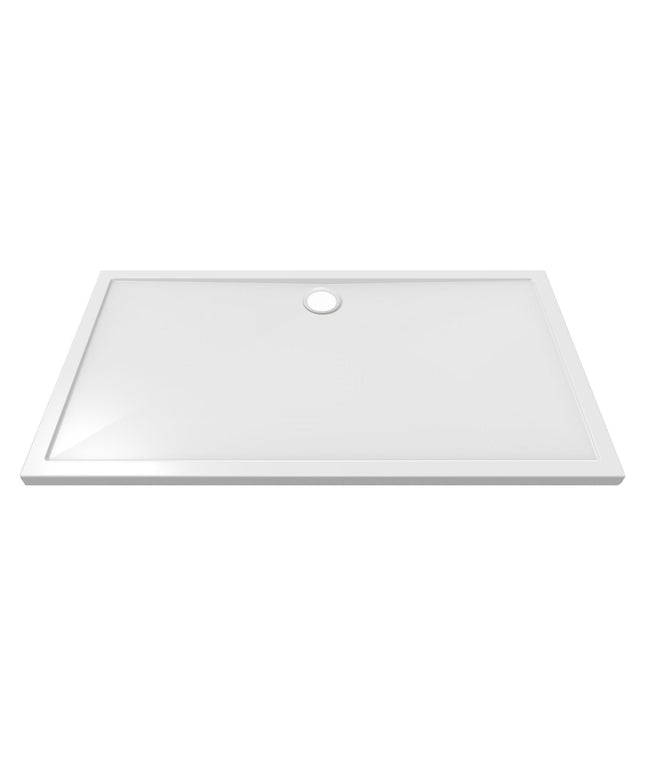 Wiesbaden douchebak rechthoek acryl 160 x 90 x 4 cm glans wit - detailfoto | Schwertz & Co
