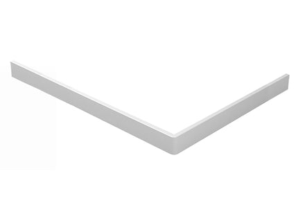 Wiesbaden voorzetpaneel met potenset douchebak 140 x 90 cm glans wit | Schwertz & Co