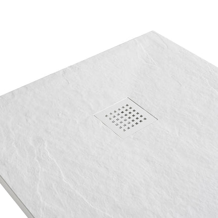 Wiesbaden Stonea douchebak antislip 90 x 140 cm mat wit - sfeerfoto | Schwertz & Co