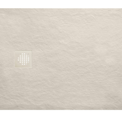 Wiesbaden Stonea douchebak 80 x 120 cm composiet beige | Schwertz & Co