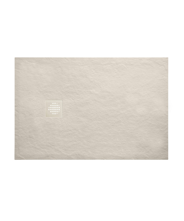 Wiesbaden Stonea douchebak 80 x 120 cm composiet beige | Schwertz & Co