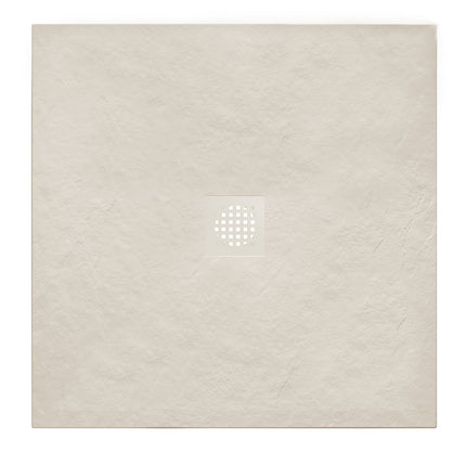 Wiesbaden Stonea douchebak 90 x 90 cm composiet beige | Schwertz & Co